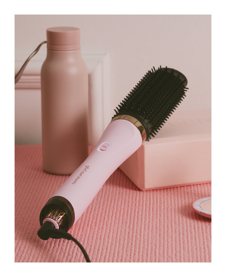 duet blowdry 2 in 1 hair dryer brush in pink sorbet - limited edition