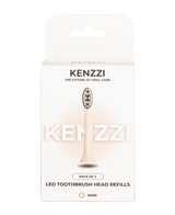 LED Whitening Replacement Brush Head Refills 2 Pack - Sand