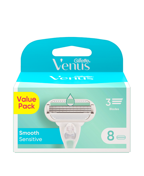 Smooth Sensitive Razor Blades Refill 8 Pack