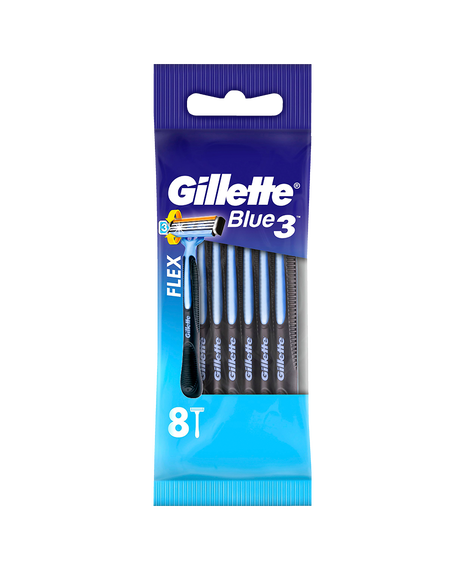 Blue 3 Razor 8 Pack
