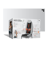 Seat Topper 4-Node Shiatsu Massager with Heat