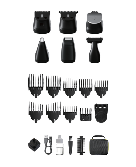 Stainless Steel sUper-close+ Trimmer - Black