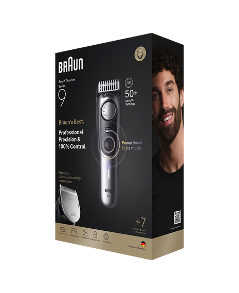 Series 9 Waterproof Beard Trimmer with 7 Barbering Tools & Accessories
