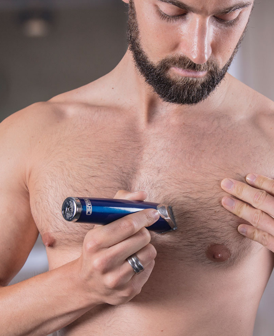 Wahl Stainless Steel Lithium Ion Beard Trimmer Blue Shaver Shop