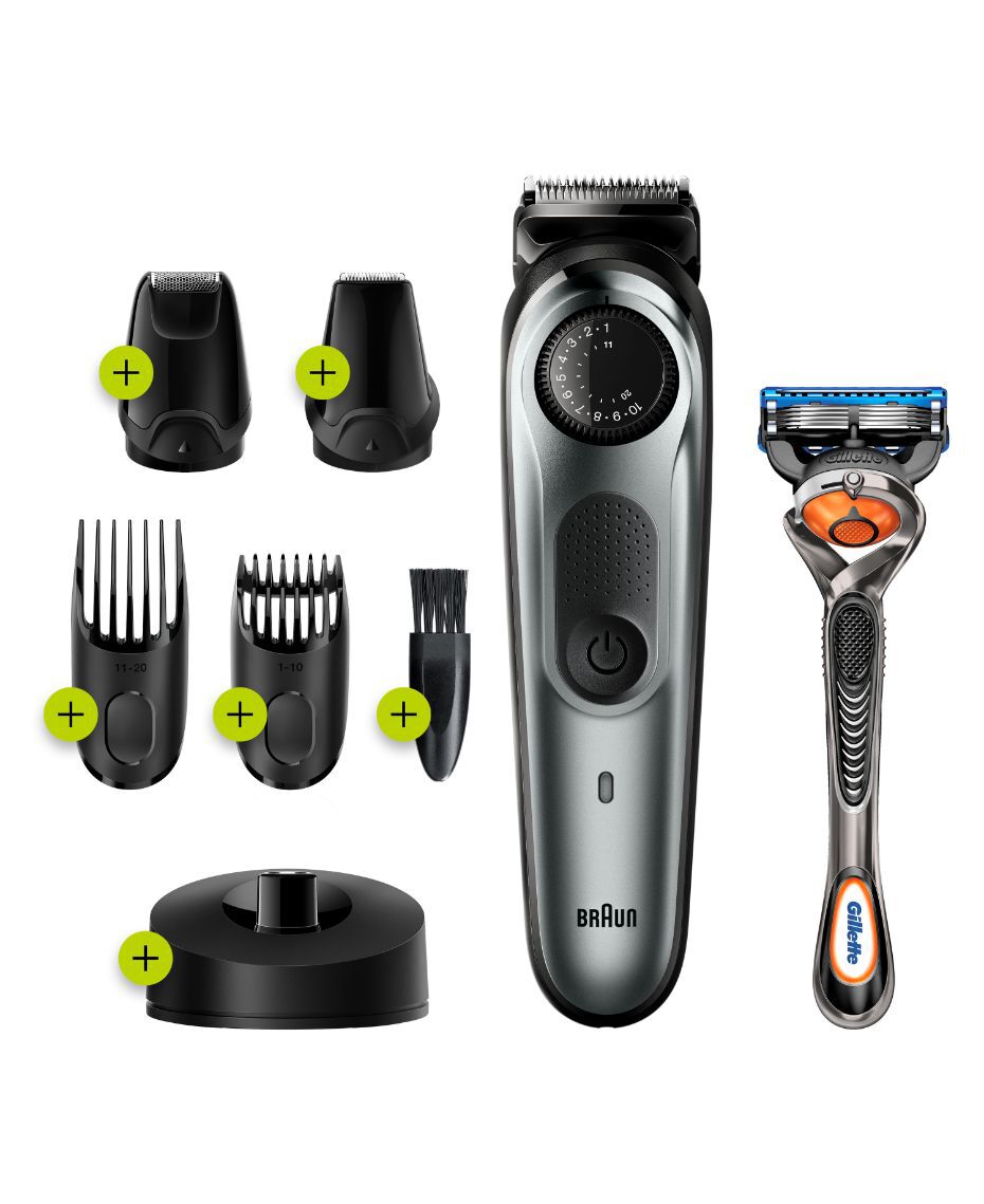 beard trimmer and razor