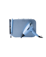 chronos hair straightener & helios® professional hair dryer deluxe gift set in icy blue - limited edition