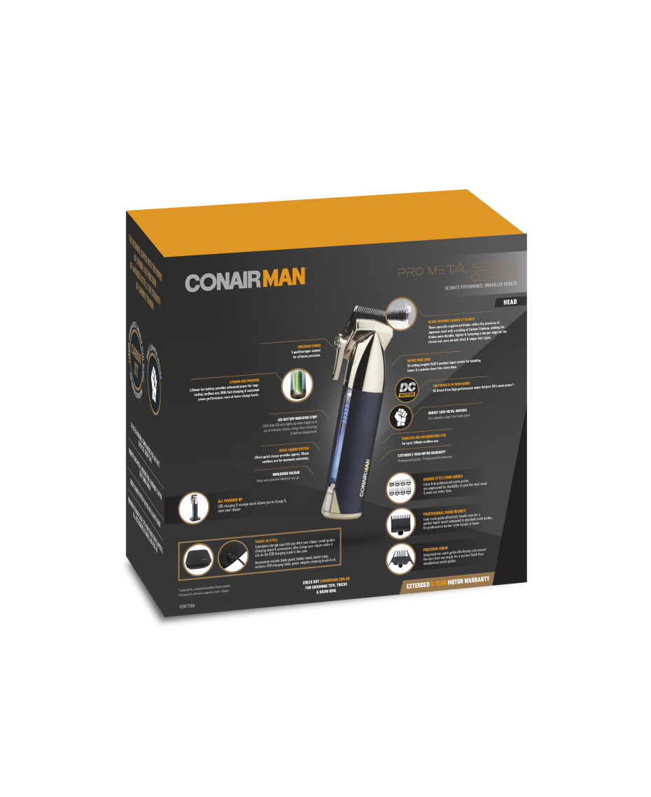 ConairMan Pro Metal Series Hair Clipper Shaver Shop