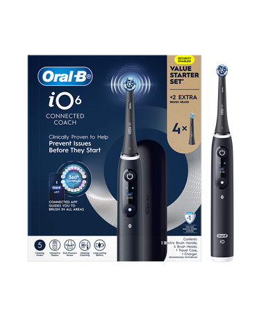 iO6 Electric Toothbrush Starter Set - Black