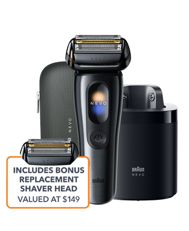 NEVO Wet & Dry Electric Shaver with 7-in-1 Care System & Extra Shaver Head