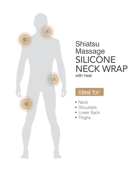 Corded Silicone Neck Wrap Massager