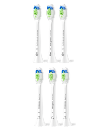 Sonicare W2 Optimal White Brush Head Refills 6 Pack - White