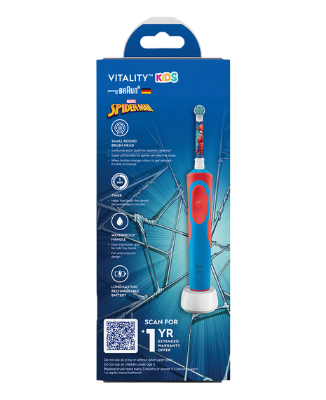 Kids Vitality Marvel Spider-Man Electric Toothbrush