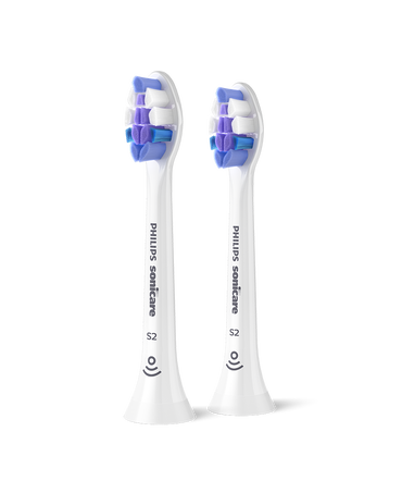 Sonicare S2 Sensitive Brush Head Refills 2 Pack - White