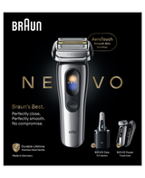 NEVO Wet & Dry Electric Shaver with 7-in-1 Care System & PowerCase