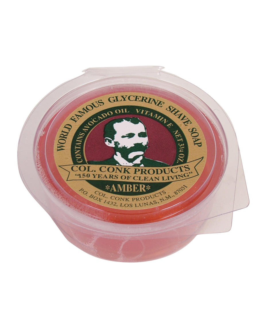 Colonel Conk Amber Glycerine Shave Soap 106g Shaver Shop