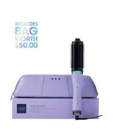 duet blowdry 2 in 1 hair dryer brush in galactic lilac - limited edition