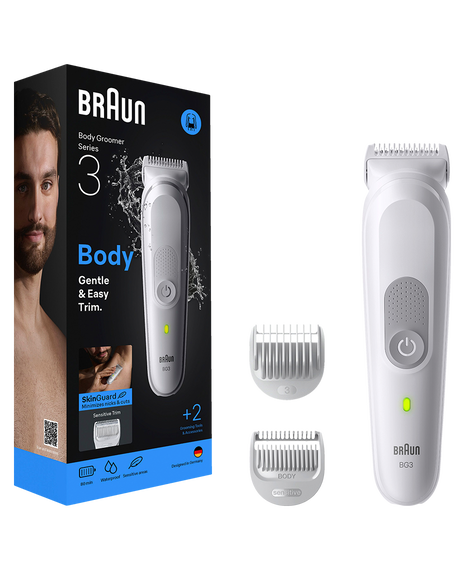 Series 3 Waterproof Body Groomer with 3 Grooming Tools & Accessories