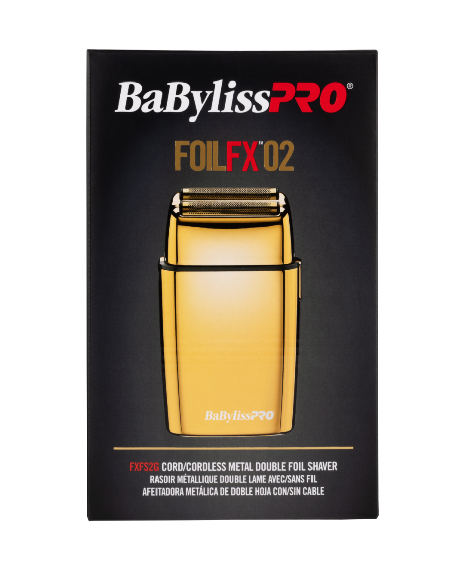 BaByliss Pro Double Foil Shaver Gold Shaver Shop