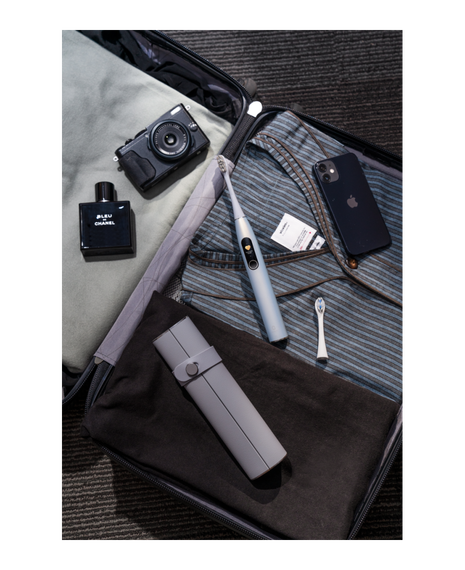 X Pro Digital S Sonic Electric Toothbrush - Silver with 4 Replacement Brush Head Refills