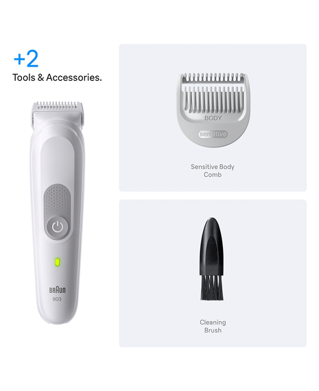 Series 3 Waterproof Body Groomer with 3 Grooming Tools & Accessories