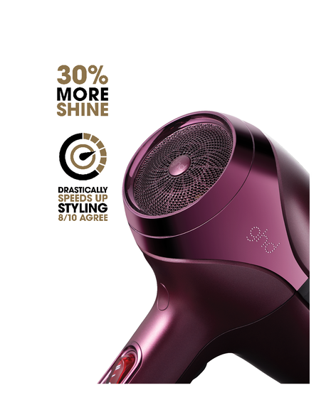 helios professional hair dryer in cherry chic - limited edition