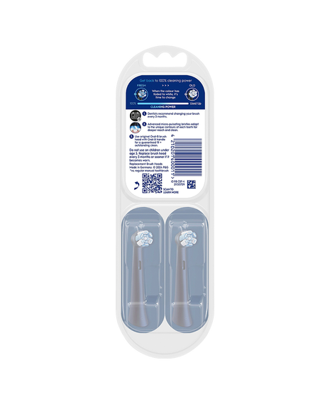 iO Advanced Clean Brush Head Refills 4 Pack - Black