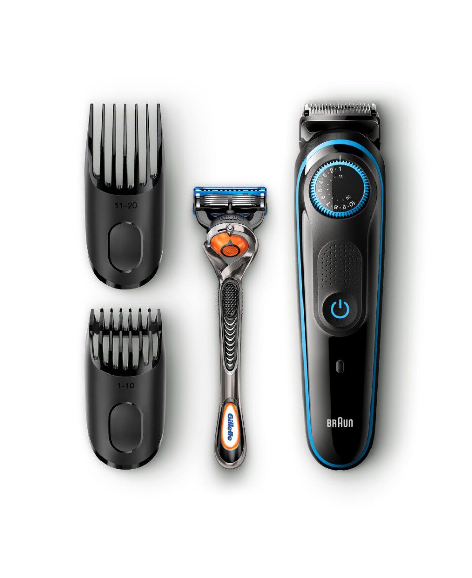 Braun Beard Trimmer With Precision Dial 2 Combs And Gillette Fusion5 Proglide Razor Shaver Shop