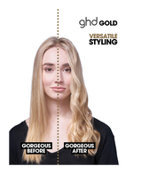 gold professional hair straightener in cherry chic - limited edition