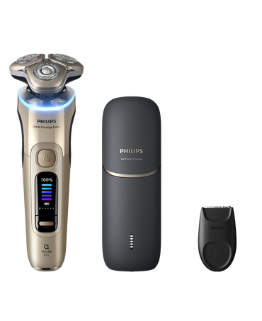 Series i9000 Prestige Ultra Wet & Dry Electric Shaver with UV Power Case