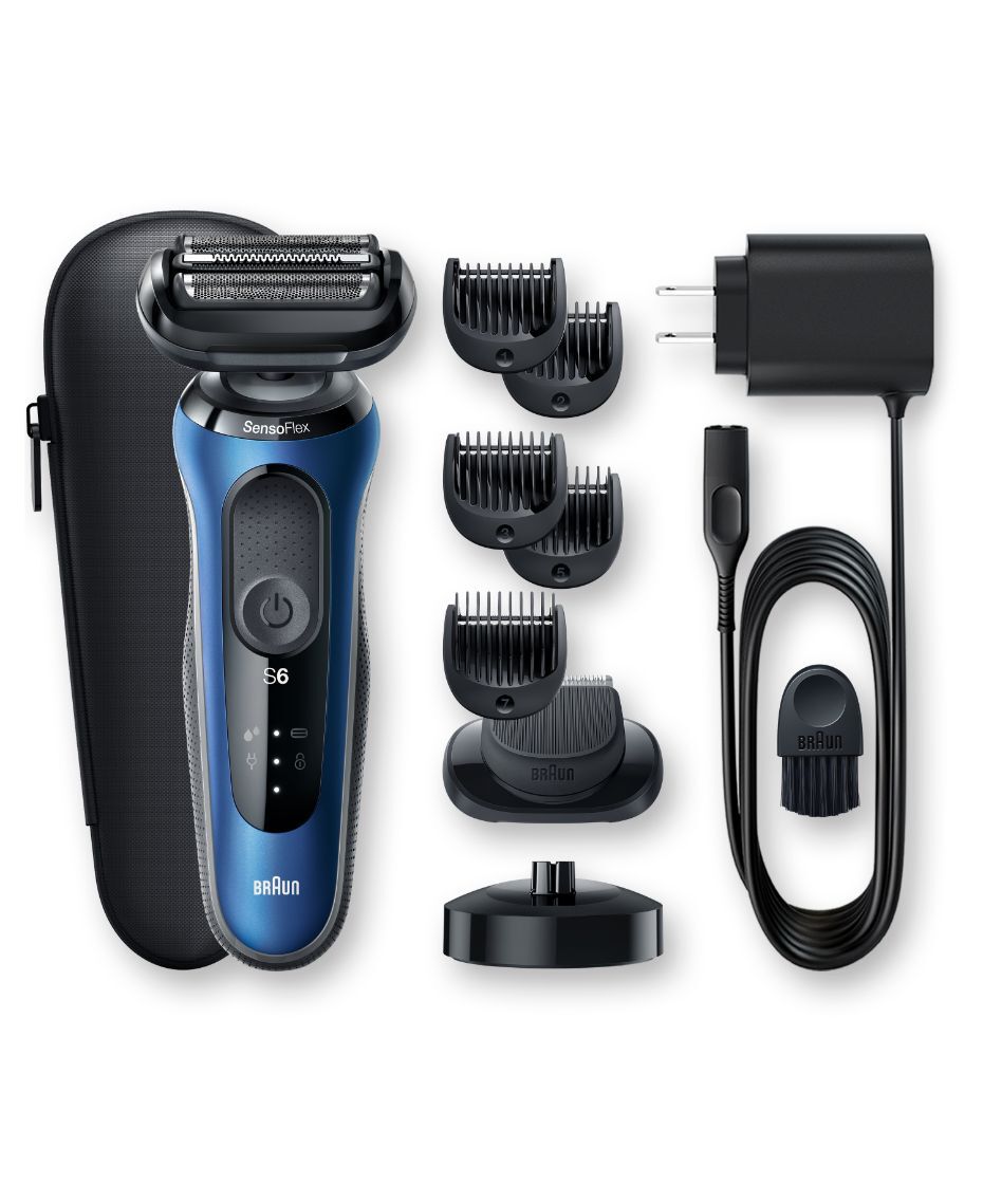 electric razor with beard trimmer