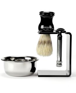 4 Piece Shave Set with Boar Bristle Brush