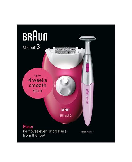 Silk-épil 3 Corded Epilator with Bikini Trimmer