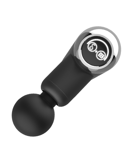 Mini Massage Gun with LCD Screen - Black