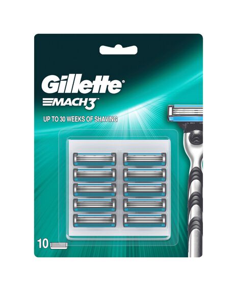 Mach 3 Blades Refill 10 Pack