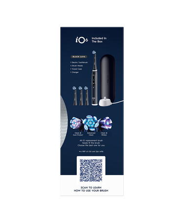 iO6 Electric Toothbrush Starter Set - Black