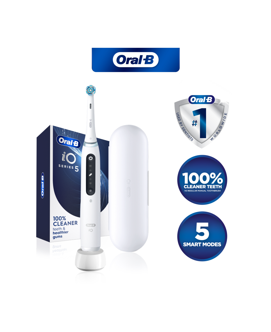 Oral-B | iO5 Electric Toothbrush - White | Shaver Shop