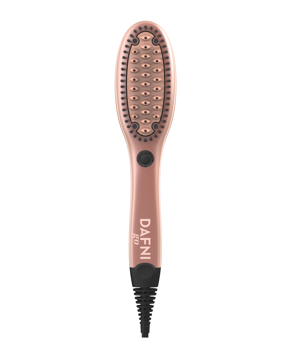 Dafni | Rose Gold GO Straightening Brush | Shaver Shop