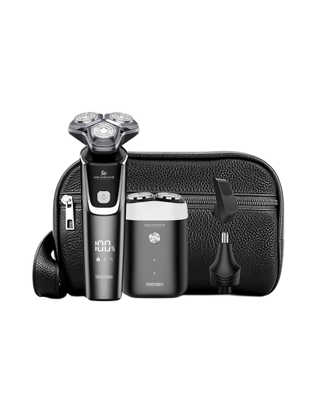 AquaShave TripleCut Wet & Dry Electric Shaver Travel Combo