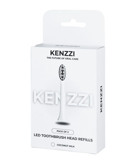 LED Whitening Replacement Brush Head Refills 2 Pack - Coconut Milk