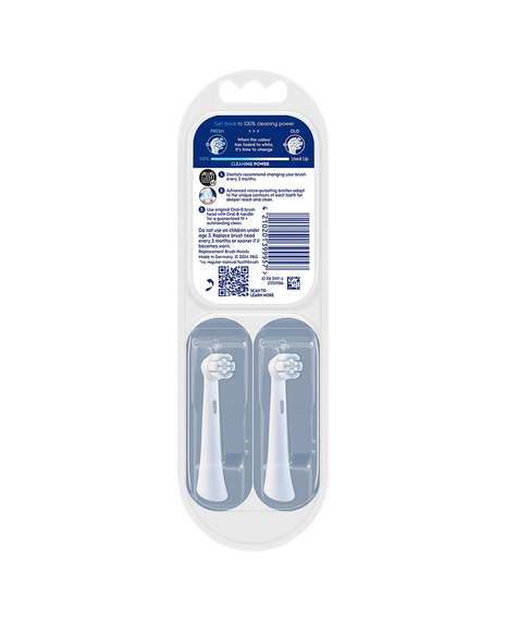 iO Clean & Gum Protect Brush Head Refills 4 Pack - White