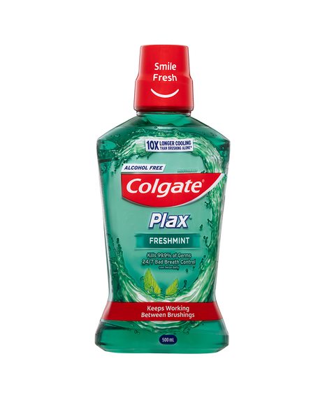 Plax Freshmint Mouthwash - 500mL