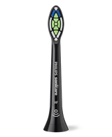 Sonicare W2 Optimal White Brush Head Refills 6 Pack - Black