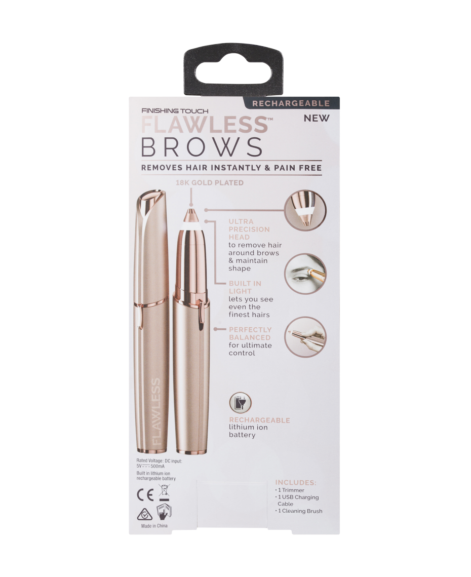 Finishing Touch Flawless | Rechargeable Deluxe Brow Hair Remover  -  Blush | Shaver Shop