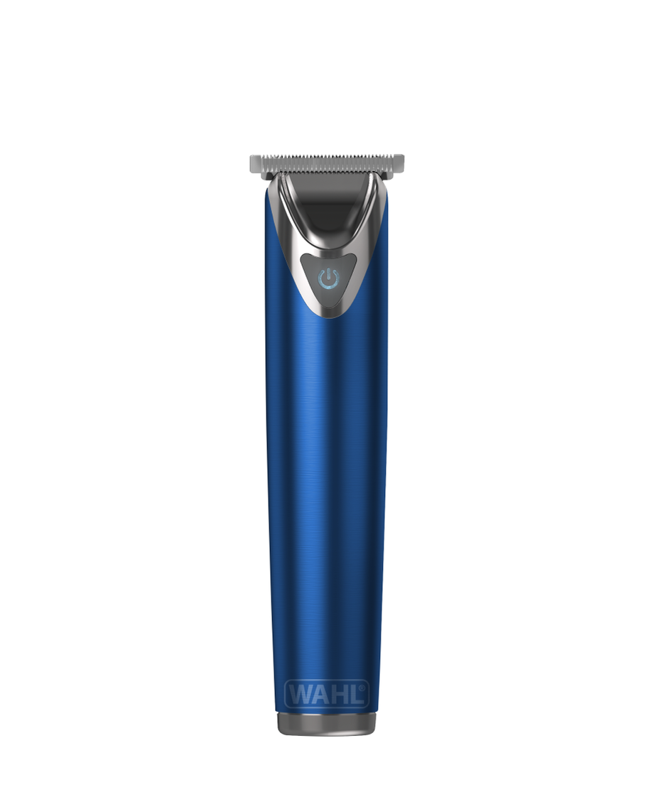 Wahl Stainless Steel Lithium ion Trimmer Blue Shaver Shop