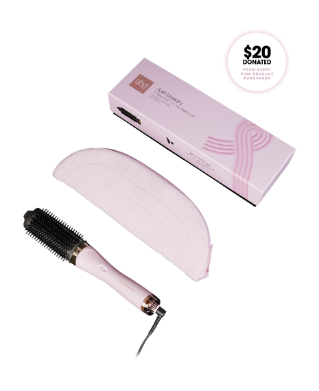 duet blowdry 2 in 1 hair dryer brush in pink sorbet - limited edition