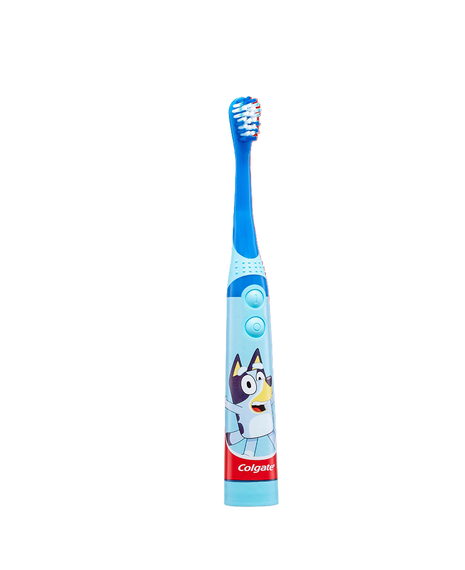 Kids Junior Bluey Battery Powered Sonic Toothbrush, 1 Pack, Extra Soft Bristles, for Children 3+ Years