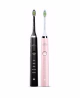 DiamondClean Black and Pink  Electric Toothbrush Bundle Pack