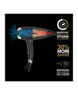 helios professional hair dryer - black
