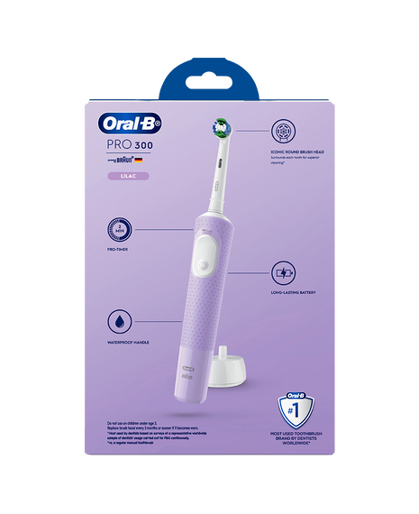 Pro 300 Electric Toothbrush with Travel Case - Lilac