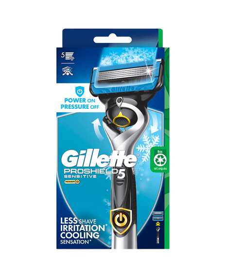 ProShield5 Chill Power Razor with Blades Refill 2 Pack